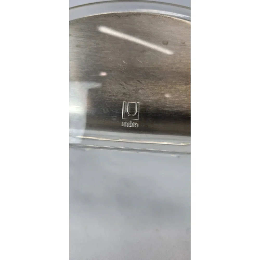 Umbra Acrylic Stainless Steel‎ Napkin Letter Holder Modern Clear Lucite Metal